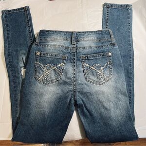 WALLFLOWER Distressed Skinny Jeans EUC